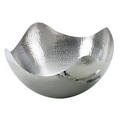 10" Hammered Stainless Steel Wave Bowl